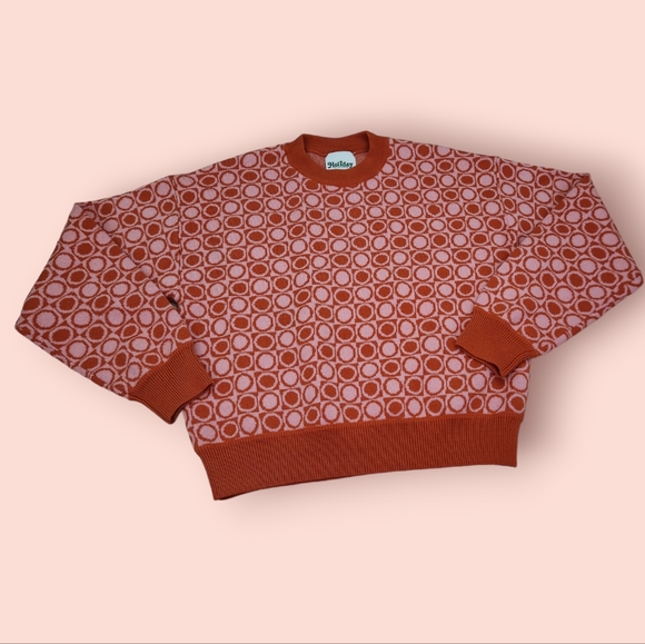 Holiday The Label Emma Mulholland Set Circle Dot Knitwear Sweater Pant Knit - Picture 3 of 12